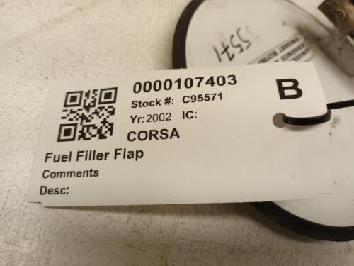 2002 VAUXHALL CORSA FUEL FILLER FLAP