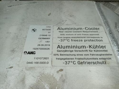 2020 BMW X6 G06 INTERCOOLER