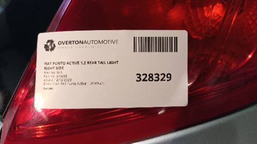 FIAT PUNTO ACTIVE 1.2 REAR TAIL LIGHT RIGHT SIDE