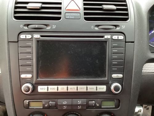 VW GOLF R32 S-A STEREO RADIO CD PLAYER SAT NAV SCREEN
