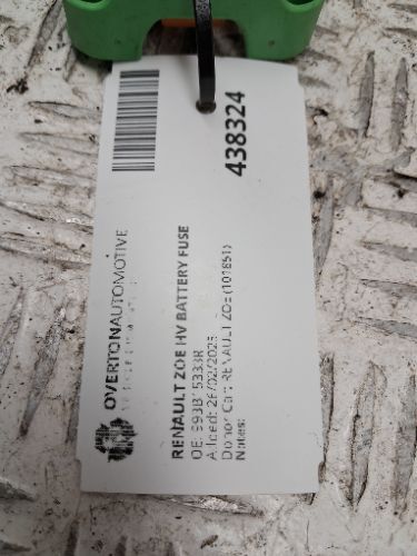 RENAULT ZOE HV BATTERY FUSE