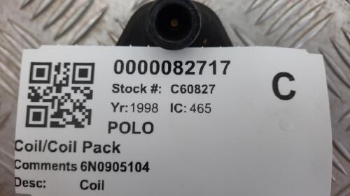 VOLKSWAGEN POLO COIL/COIL PACK 6N0905104