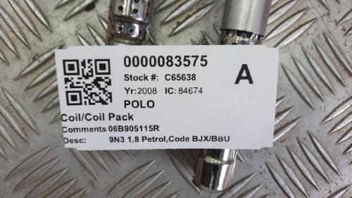 VOLKSWAGEN POLO 9N3 COIL/COIL PACK 06B905115R